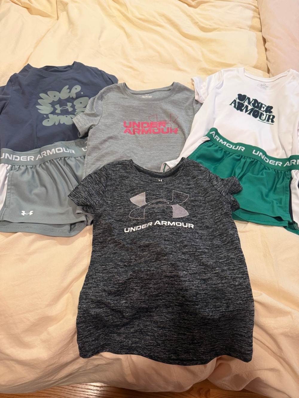 Under Armour Kids' Mixed Color Short Sleeve Tees & Shorts Bundle